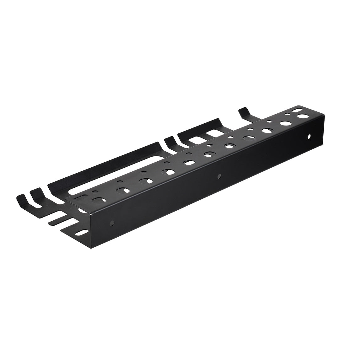 Organizator de perete / raft pentru scule Maclean, negru, dimensiuni 40x14,5x4,6 cm, max. 30 kg, MC-141