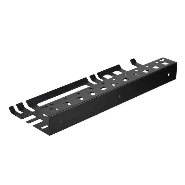 Organizator de perete / raft pentru scule Maclean, negru, dimensiuni 40x14,5x4,6 cm, max. 30 kg, MC-141