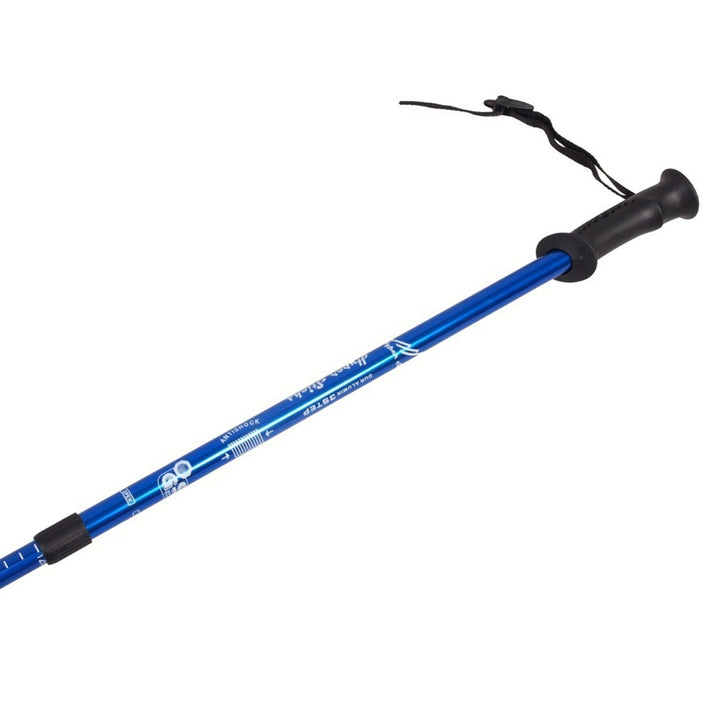 Bastoane telescopice de Nordic Walking din aluminiu, 65-135 cm, albastre, 2 perechi