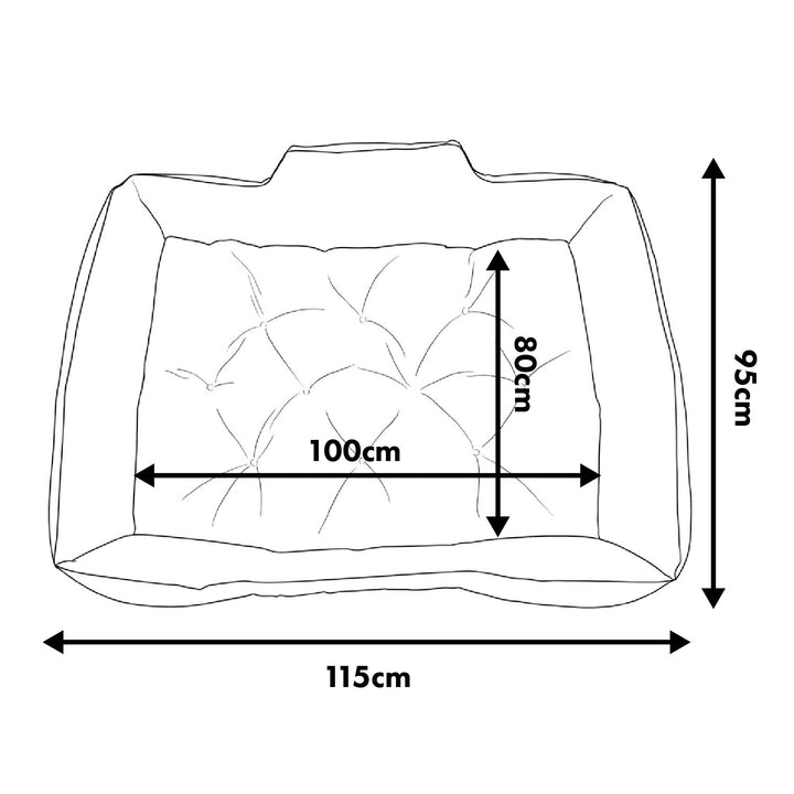Cușcă GreenBlue, verde, dreptunghiulară, dimensiuni exterioare 115x95 cm, interioare 100x80 cm GB240 GN