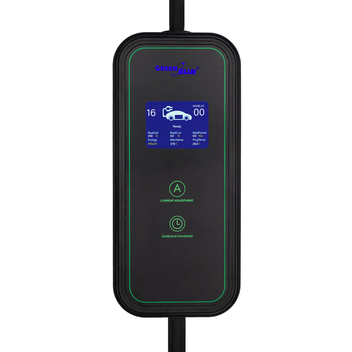 Încărcător pentru vehicule electrice (EV) / hibride plug-in (PHEV) GreenBlue, portabil, tip 2, lungime cablu 6,8 m, IP65, 11 kW, 220-380 V c.a. 50/60 Hz, 16 A, trifazic, GB1100