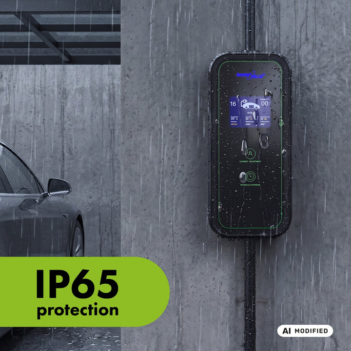 Încărcător pentru vehicule electrice (EV) / hibride plug-in (PHEV) GreenBlue, portabil, tip 2, lungime cablu 6,8 m, IP65, 11 kW, 220-380 V c.a. 50/60 Hz, 16 A, trifazic, GB1100
