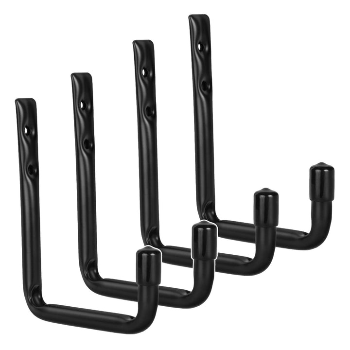 Set de 4 suporturi de perete Maclean, pentru anvelope, roți, scări, biciclete, din oțel, sarcină maximă 22 kg/suport, MC-488