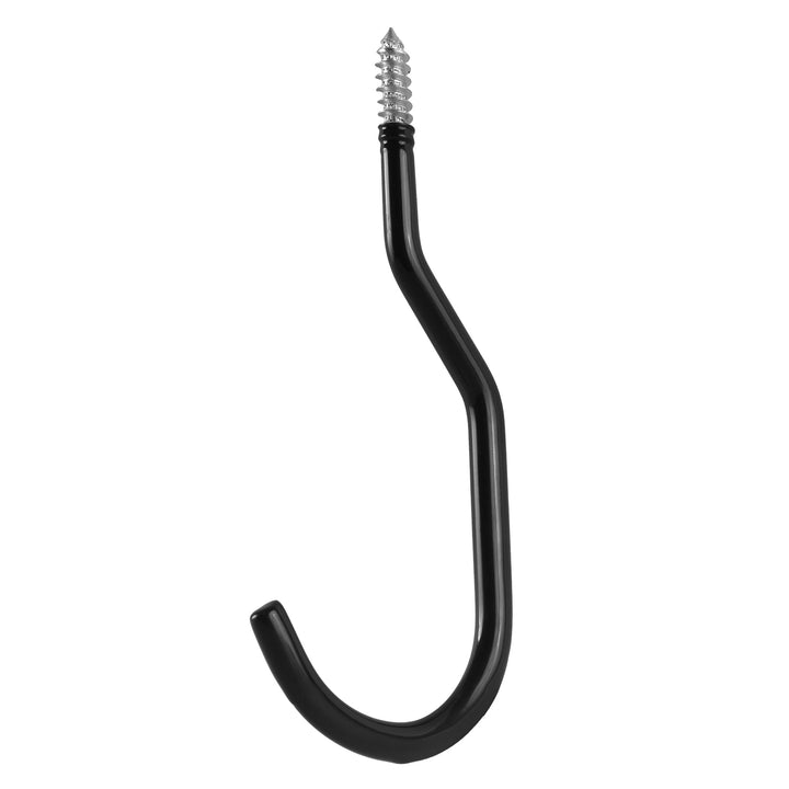 Set de 4 cârlige de tavan Maclean, pentru scară, bicicletă, furtun de grădină, din oțel, sarcină maximă 10 kg/cârlig, MC-485