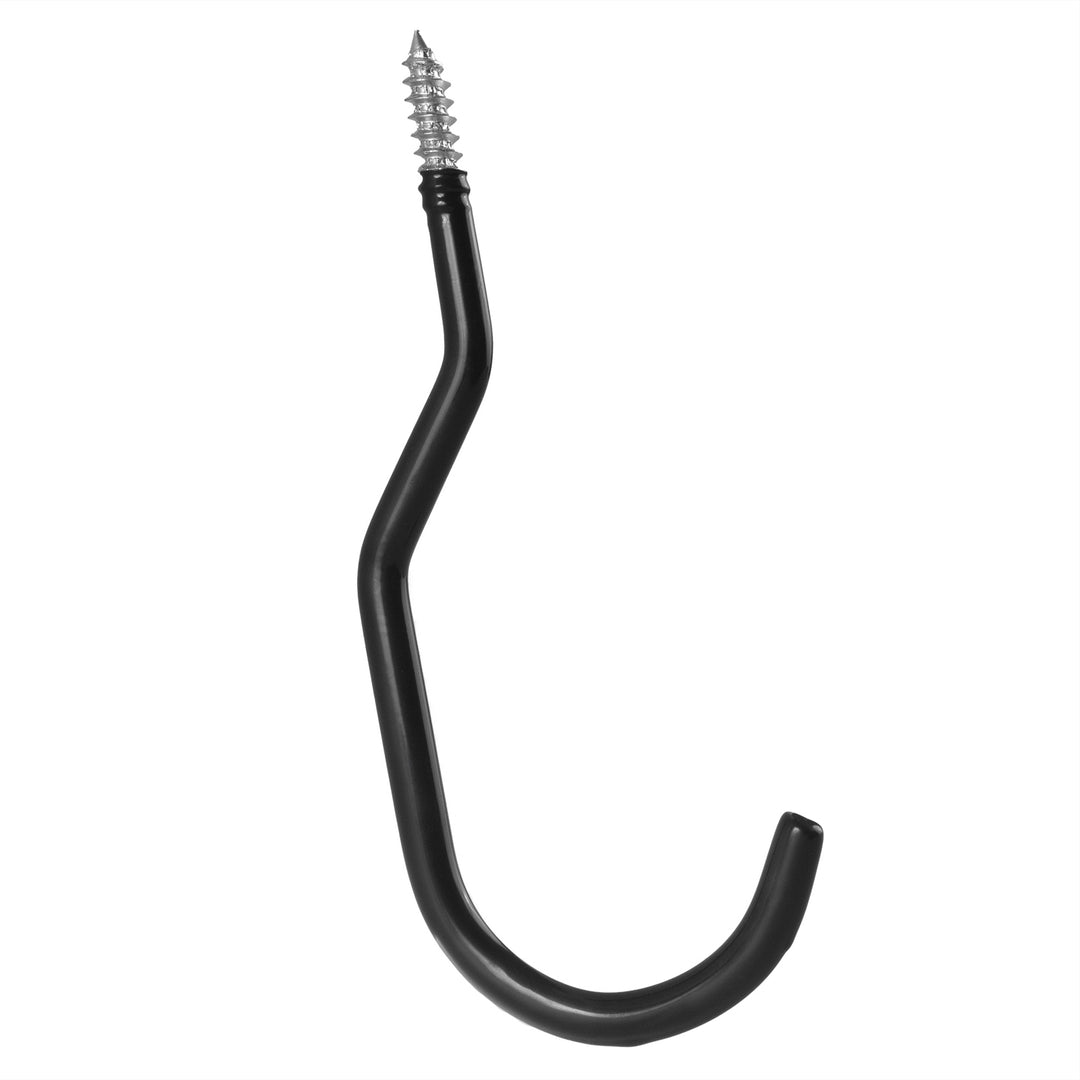 Set de 4 cârlige de tavan Maclean, pentru scară, bicicletă, furtun de grădină, din oțel, sarcină maximă 10 kg/cârlig, MC-485