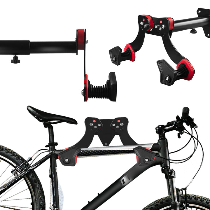 Suport de perete pentru biciclete Maclean, oțel, sarcină maximă 30 kg, MC-449, 2 bucăți