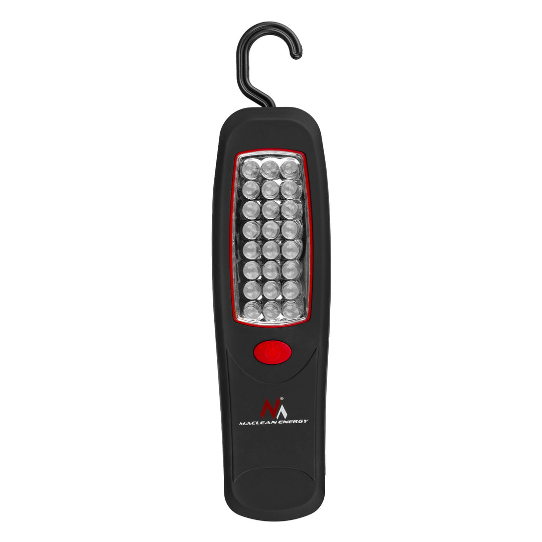 2 lămpi de atelier Maclean cu 24 de LED-uri, magnet, cârlig, MCE03 + 6 baterii R-06 R06 AA LR06 de 1,5 V VARTA Longlife Power