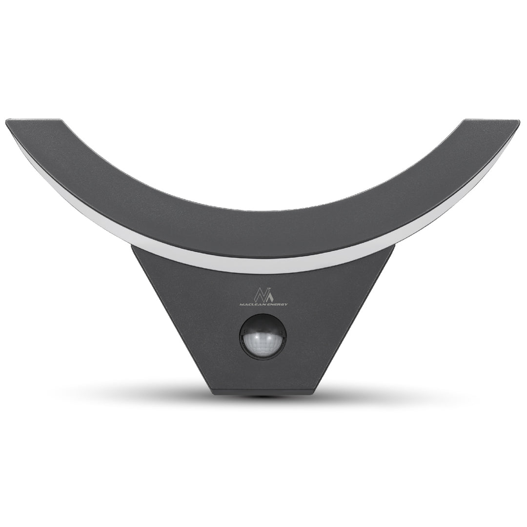 Lampă LED cu senzor de mișcare Maclean, senzor de mișcare cu infraroșu, culoare gri, 10 W, IP54, 800 lm, MCE290 GR, 2 bucăți