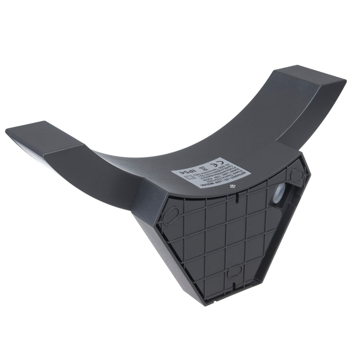 Lampă LED cu senzor de mișcare Maclean, senzor de mișcare cu infraroșu, culoare gri, 10 W, IP54, 800 lm, MCE290 GR, 2 bucăți