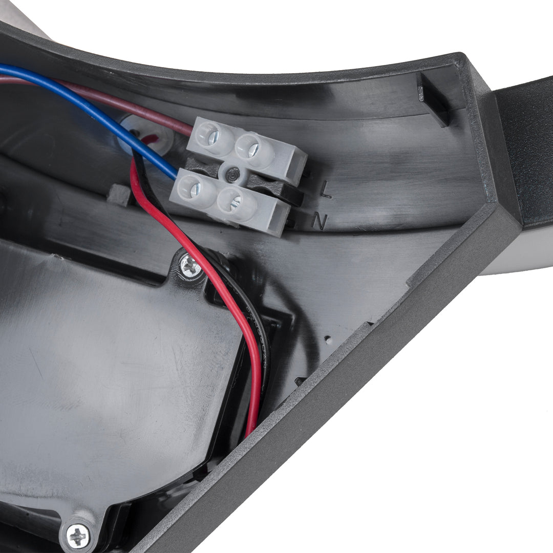 Lampă LED cu senzor de mișcare Maclean, senzor de mișcare cu infraroșu, culoare gri, 10 W, IP54, 800 lm, MCE290 GR, 2 bucăți