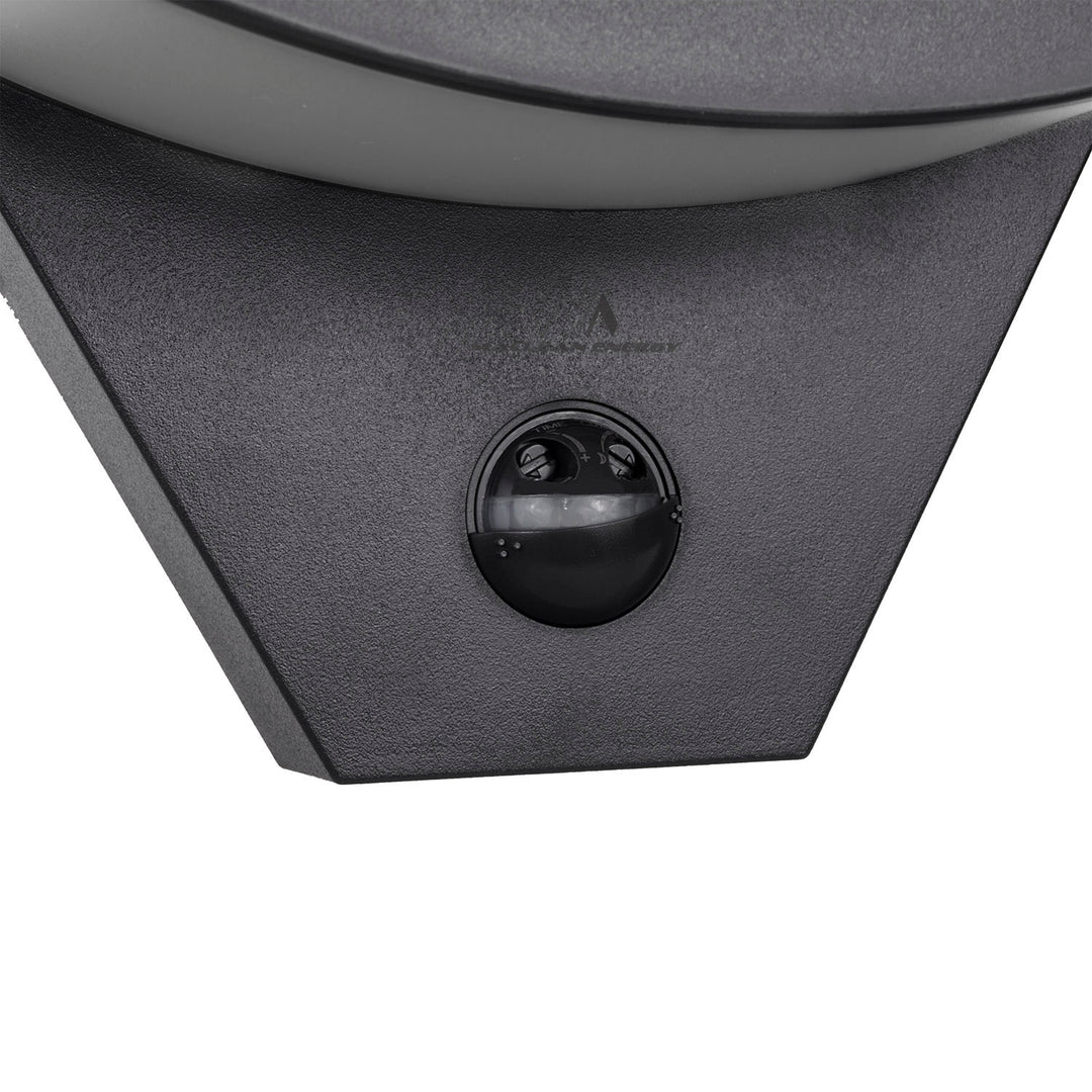 Lampă LED cu senzor de mișcare Maclean, senzor de mișcare cu infraroșu, culoare neagră, 10 W, IP54, 800 lm, MCE290 B, 2 bucăți
