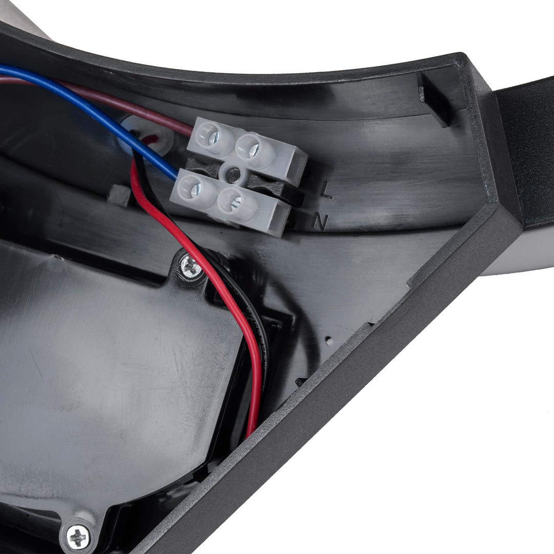 Lampă LED cu senzor de mișcare Maclean, senzor de mișcare cu infraroșu, culoare neagră, 10 W, IP54, 800 lm, MCE290 B, 4 bucăți