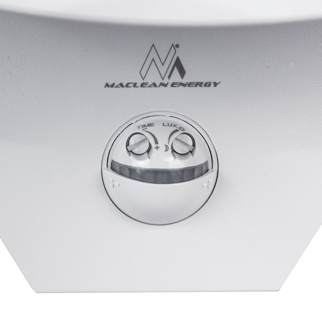 Lampă LED cu senzor de mișcare Maclean, senzor PIR, culoare albă, 10 W, IP54, 800 lm, MCE290 W, 2 bucăți