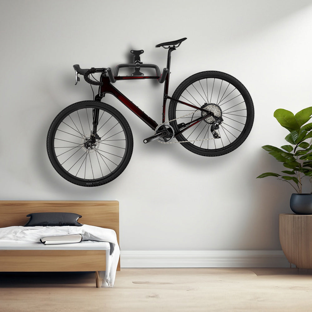 Suport de perete pentru biciclete Maclean, orizontal, din oțel, sarcină maximă 30 kg, MC-431, 4 bucăți
