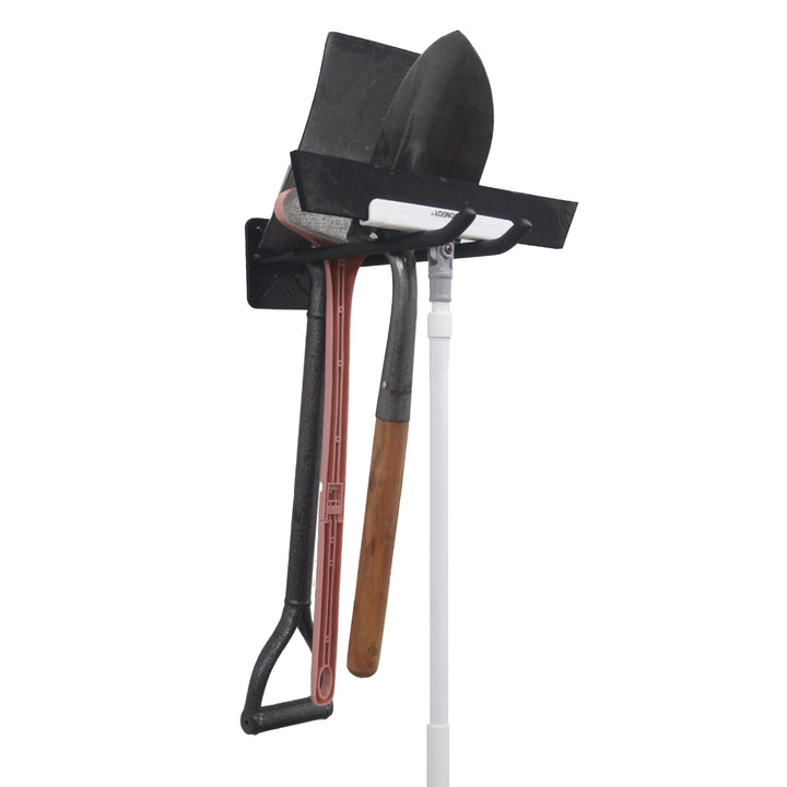 Set de 4 suporturi de perete Maclean, pentru scule, roți, scară, bicicletă, din oțel, sarcină maximă 70 kg, MC-436