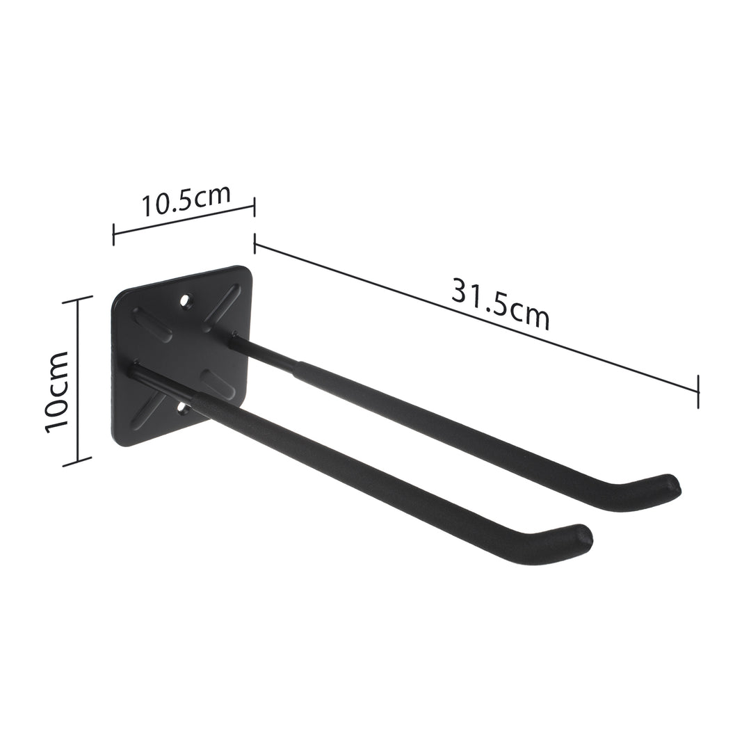 Set de 4 suporturi de perete Maclean, pentru scule, roți, scară, bicicletă, din oțel, sarcină maximă 70 kg, MC-436