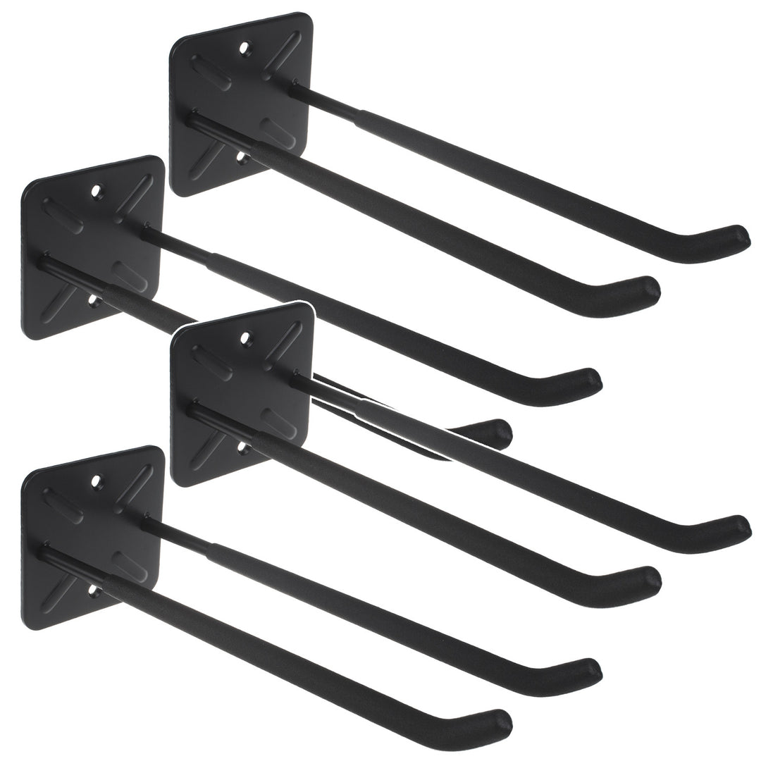 Set de 4 suporturi de perete Maclean, pentru scule, roți, scară, bicicletă, din oțel, sarcină maximă 70 kg, MC-436