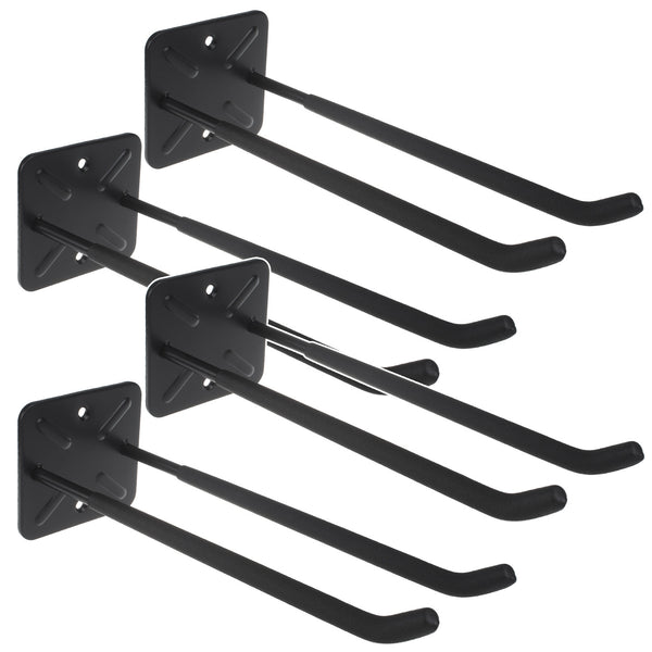 Set de 4 suporturi de perete Maclean, pentru scule, roți, scară, bicicletă, din oțel, sarcină maximă 70 kg, MC-436