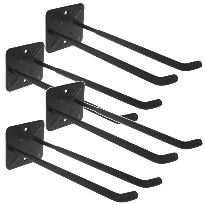 Set de 4 suporturi de perete Maclean, pentru scule, roți, scară, bicicletă, din oțel, sarcină maximă 70 kg, MC-436