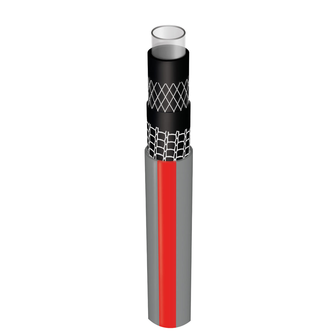 Furtun de grădină Vartco, cu 6 straturi, flexibil, diametru 1/2", lungime 100 m, Professional Plus
