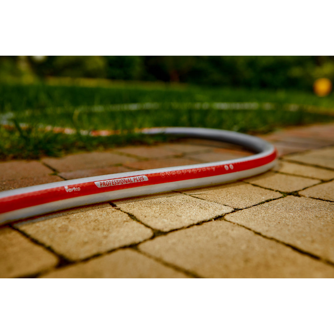 Furtun de grădină Vartco, cu 6 straturi, flexibil, diametru 1/2", lungime 100 m, Professional Plus