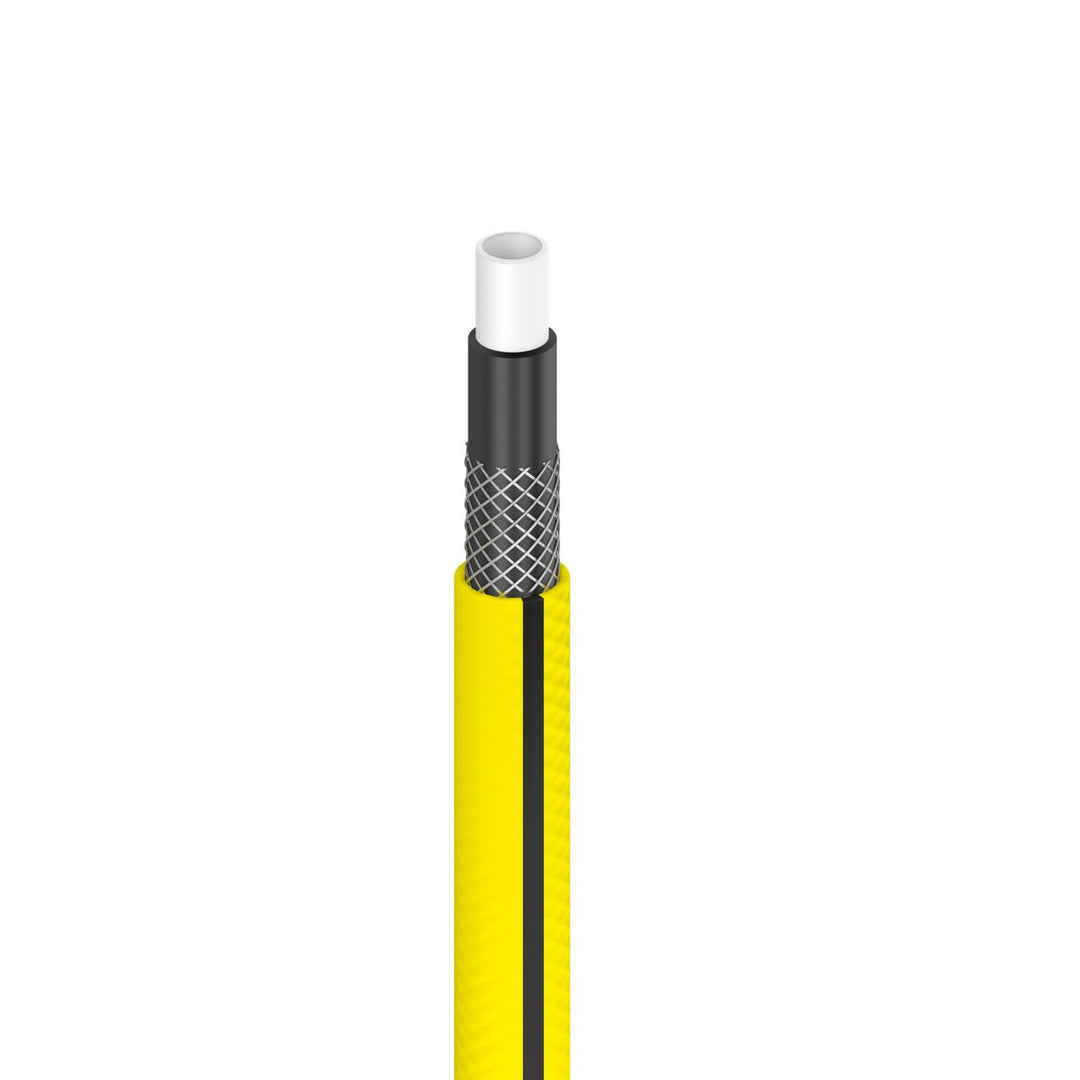 Furtun de grădină Cellfast, cu 4 straturi, rezistent la razele UV, diametru 1", lungime 20 m, 4YELLOW