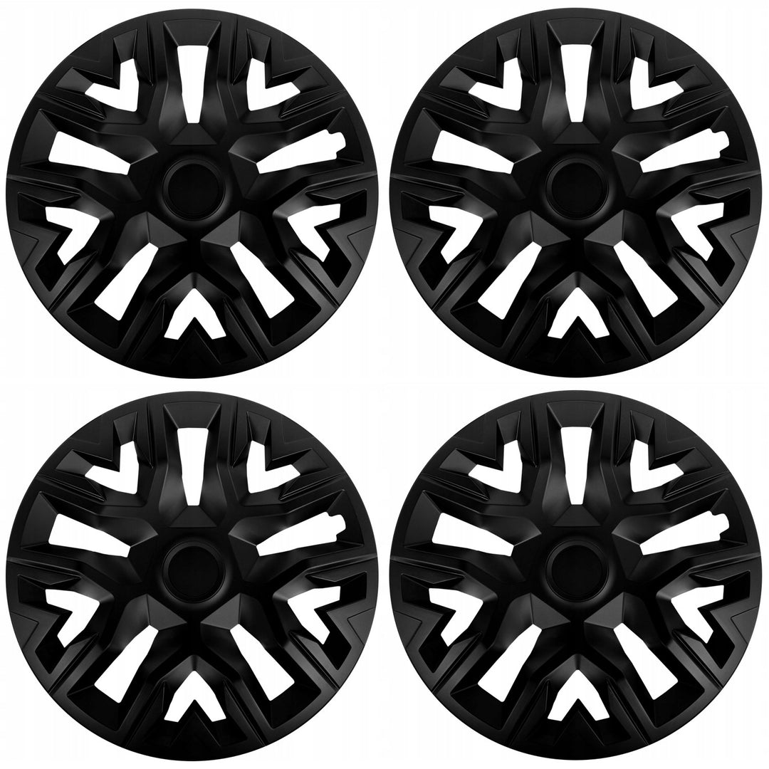 Capace universale pentru roți de 14'' NRM The Best, negre, set de 4 bucăți