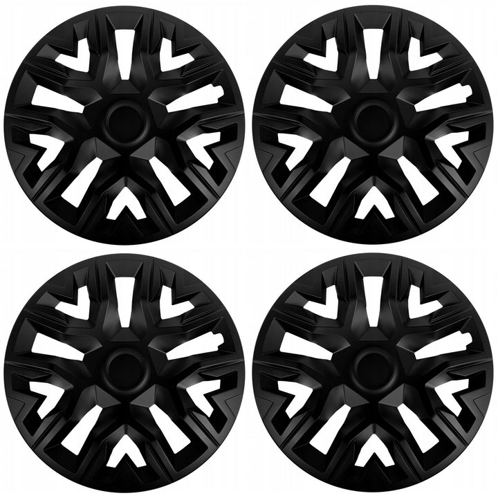 Capace universale pentru jante de 15'' NRM The Best, negre, set de 4 bucăți