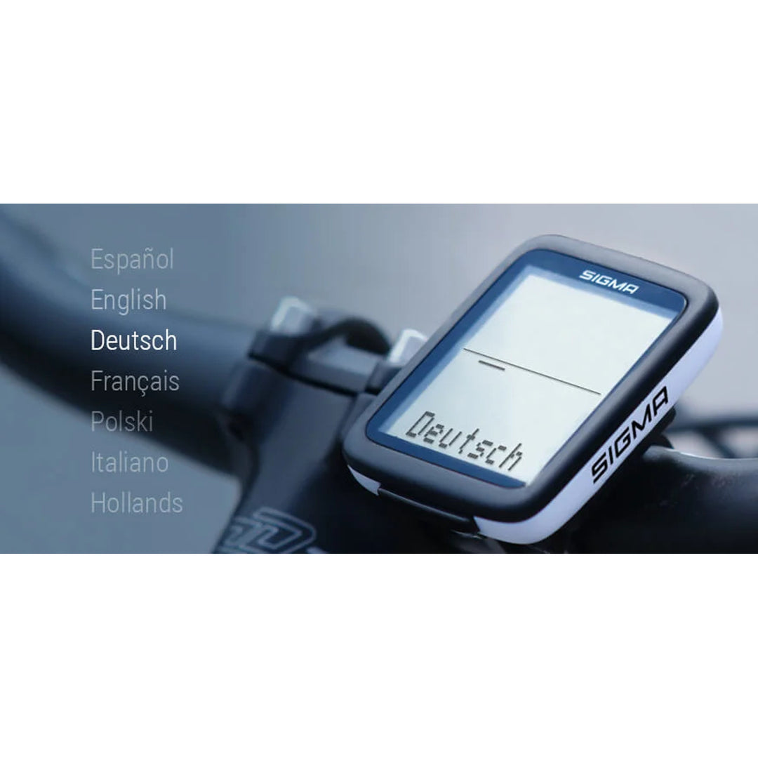 Ciclocomputer Sigma BC 10.0 WR, rezistent la apă și la intemperii, ecran mare și lizibil, 10 funcții