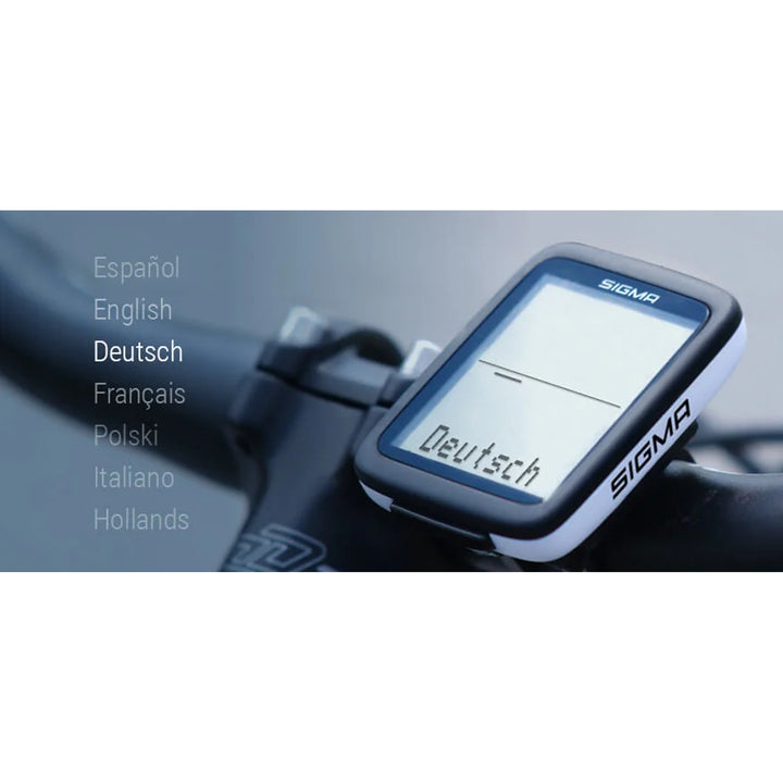 Ciclocomputer Sigma BC 10.0 WR, rezistent la apă și la intemperii, ecran mare și lizibil, 10 funcții