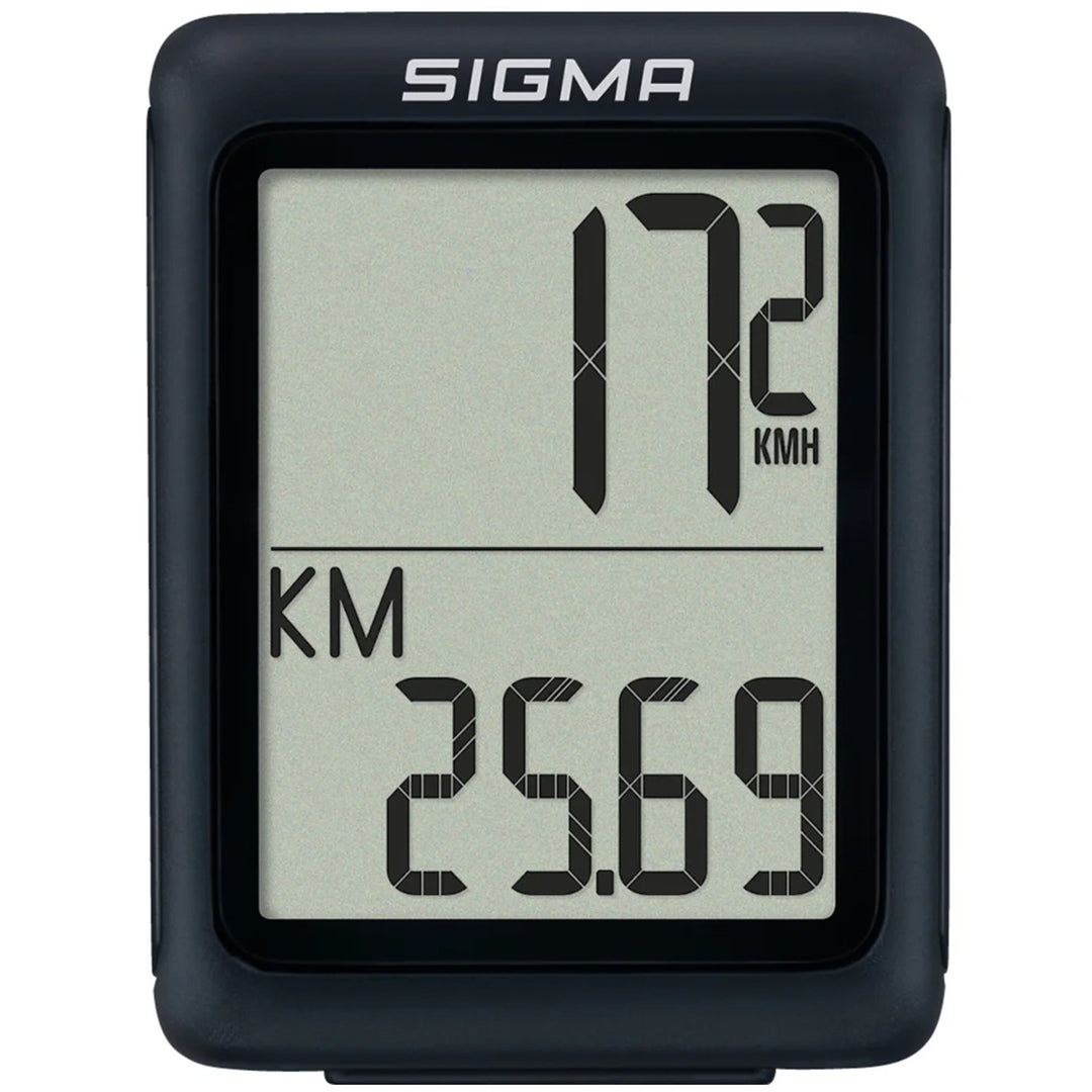 Ciclocomputer Sigma BC 5.0 WR, rezistent la apă și la intemperii, ecran mare și lizibil, 5 funcții de bază