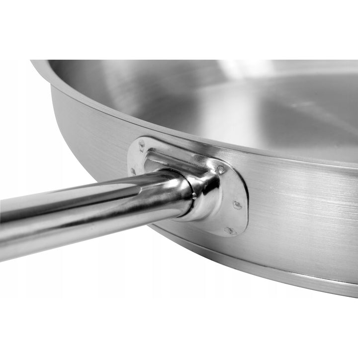 Tigaie profesională pentru gastronomie Yato Gastro, compatibilă cu orice tip de aragaz, din oțel inoxidabil, diametru 20 cm, capacitate 1,3 l, se poate spăla în mașina de spălat vase, YG-00100