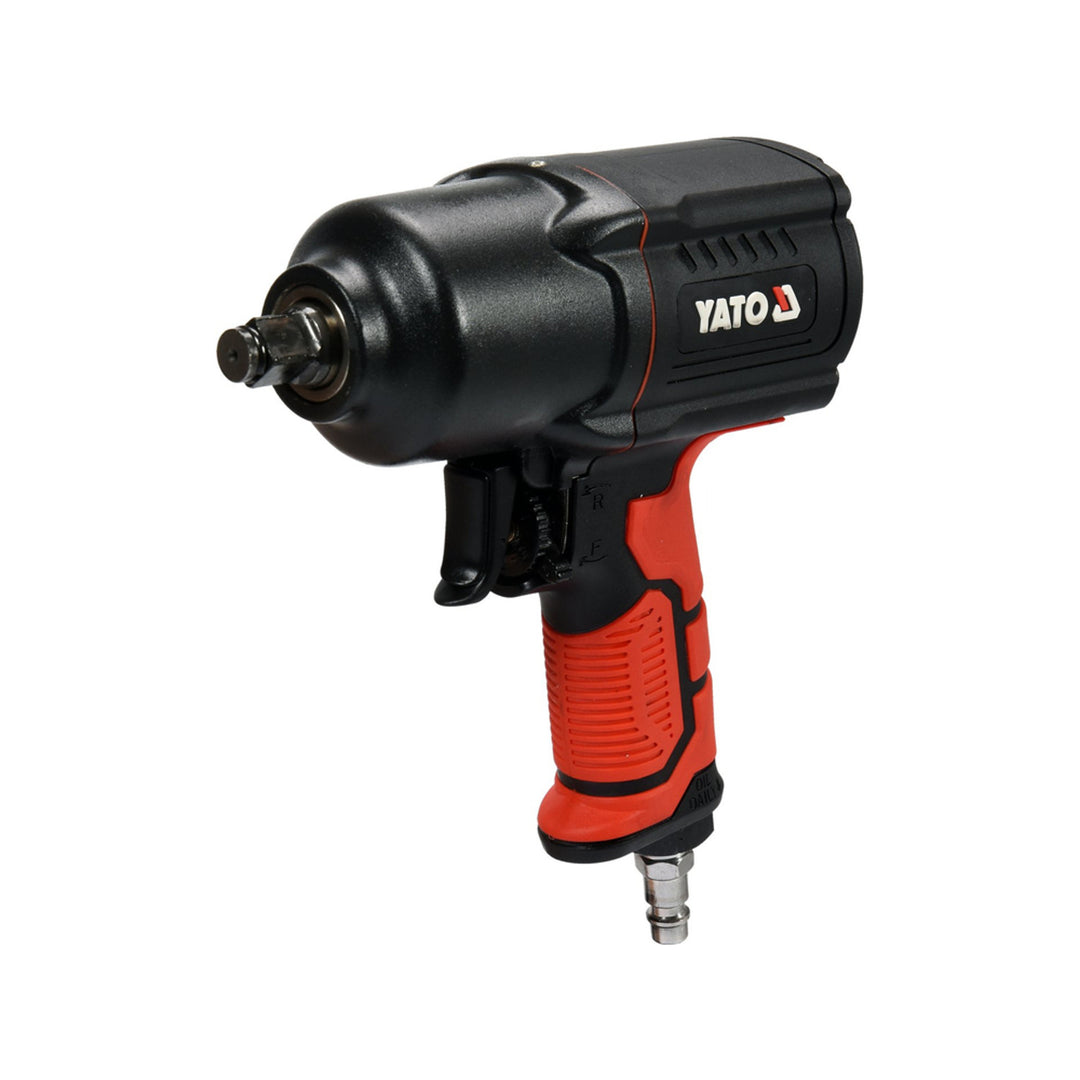 Cheie pneumatică Yato, mandrină de 1/2'', comutator pentru sensul de rotație dreapta/stânga, corp robust din materiale compozite, YT-09544
