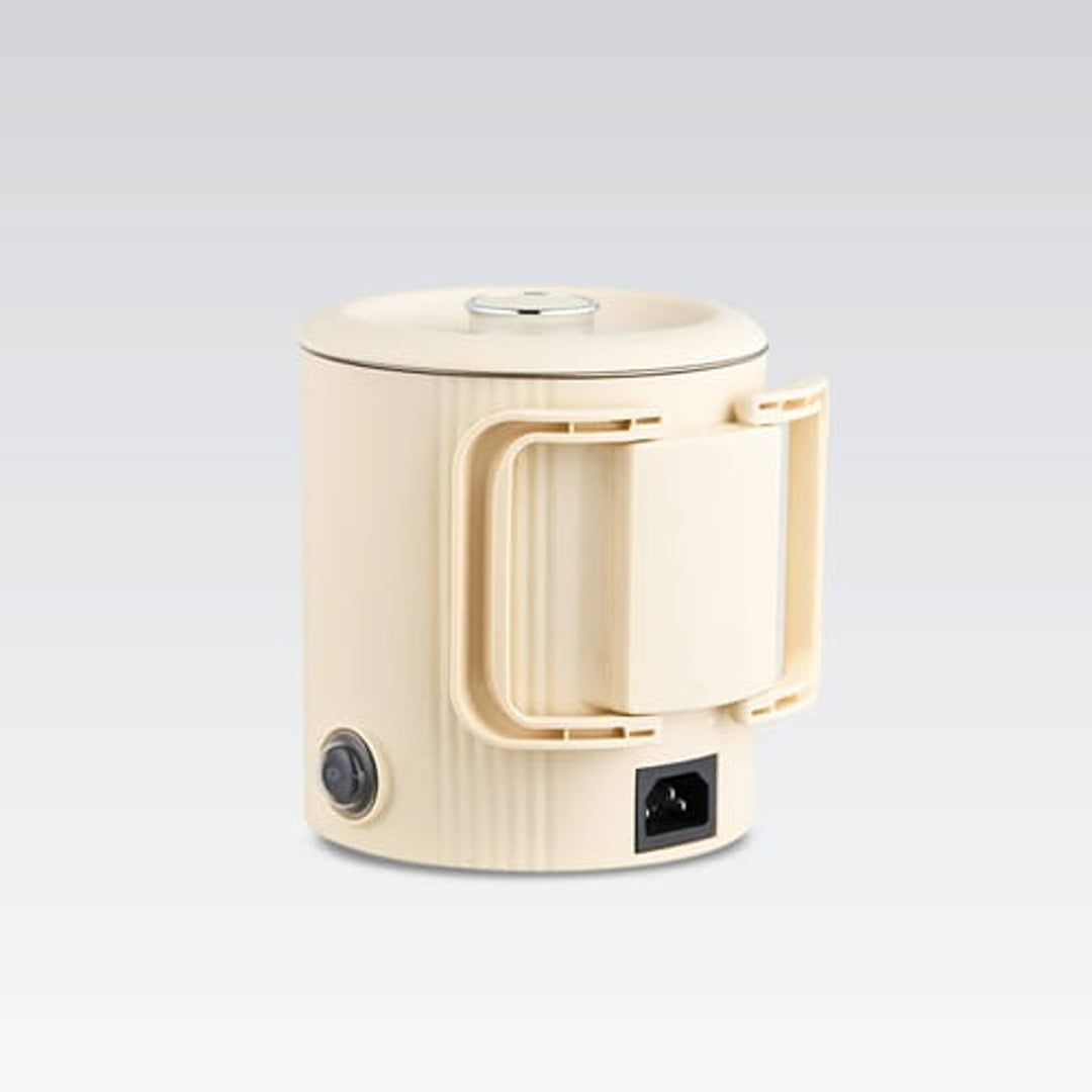 Ceainic electric / oală de călătorie Maestro, 2 în 1, capacitate 0,8 l, putere 600 W, mâner pliabil, comutator de tensiune 110 V/230 V, culoare bej, MR-009-BEIGE