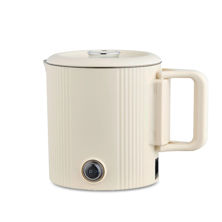 Ceainic electric / oală de călătorie Maestro, 2 în 1, capacitate 0,8 l, putere 600 W, mâner pliabil, comutator de tensiune 110 V/230 V, culoare bej, MR-009-BEIGE