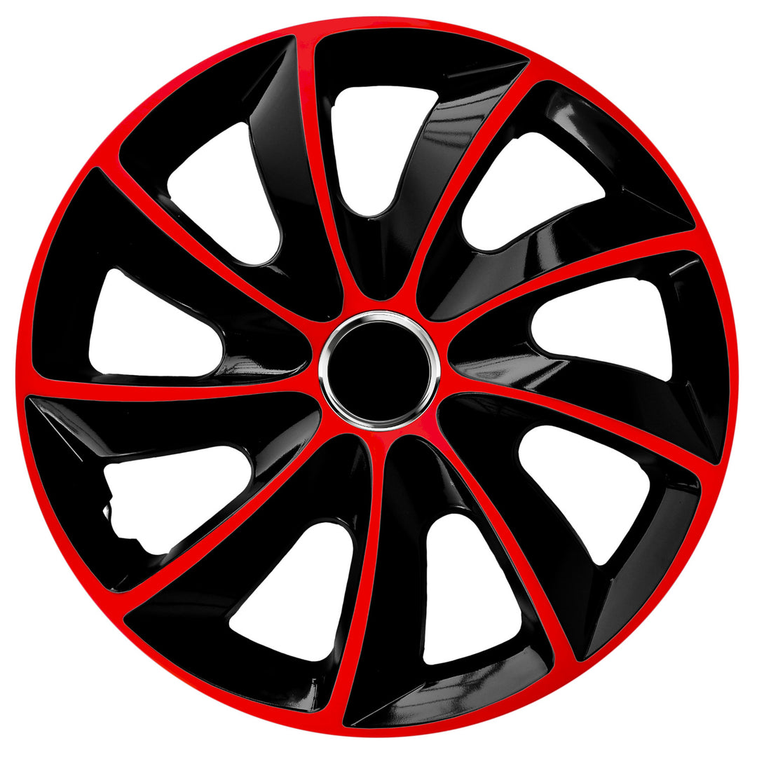 Capac universal de jantă 17'' NRM Stig Extra negru-roșu, 1 bucată
