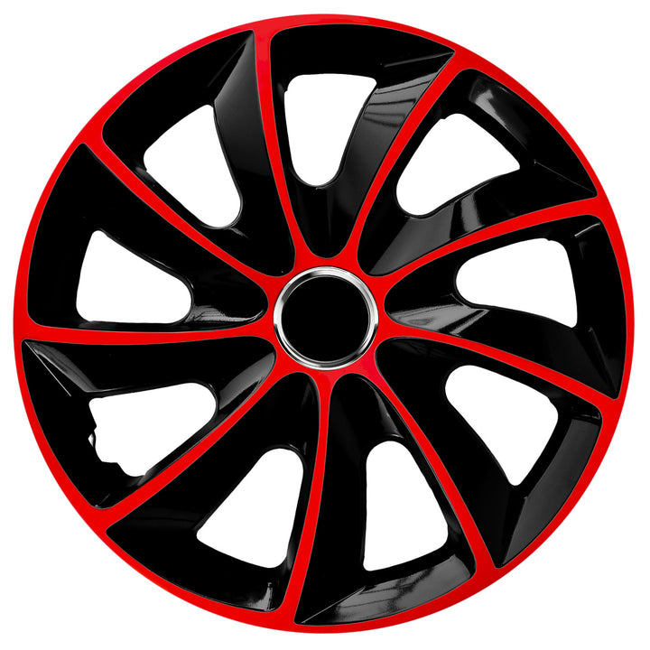 Capac universal de jantă 17'' NRM Stig Extra negru-roșu, 1 bucată