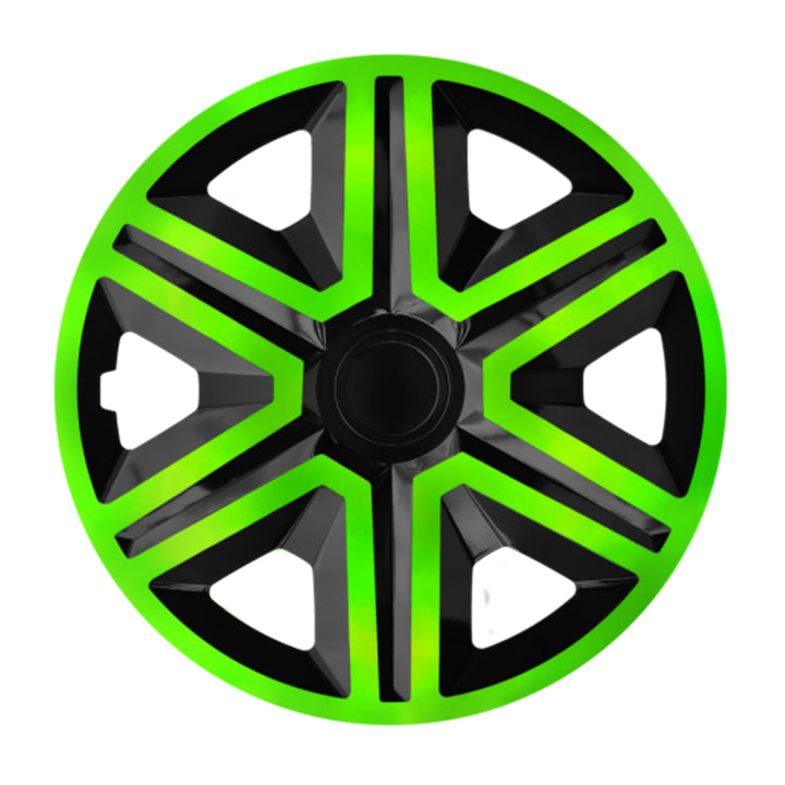 Capac universal de 14'' NRM Action Doublecolor verde-negru, 1 bucată