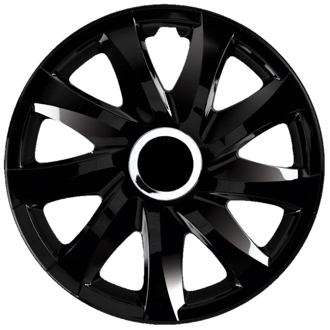 Capac universal de 16'' NRM Drift, vopsit negru, 1 bucată