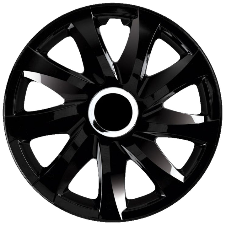 Capac universal de 16'' NRM Drift, vopsit negru, 1 bucată
