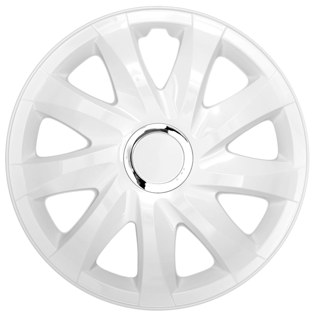 Capac universal de 14'' NRM Drift, vopsit în alb, 1 bucată