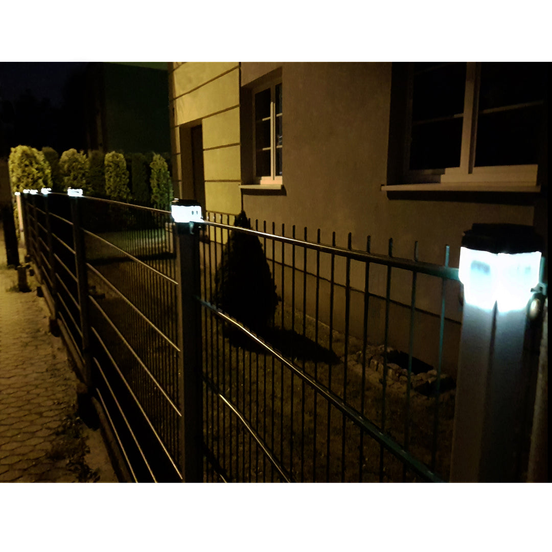 Lampă solară cu LED pentru stâlp GreenBlue, 60x40 mm, capotă în formă de plic, GB125, 2 bucăți
