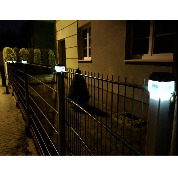 Lampă solară cu LED pentru stâlp GreenBlue, 60x40 mm, capotă în formă de plic, GB125, 2 bucăți