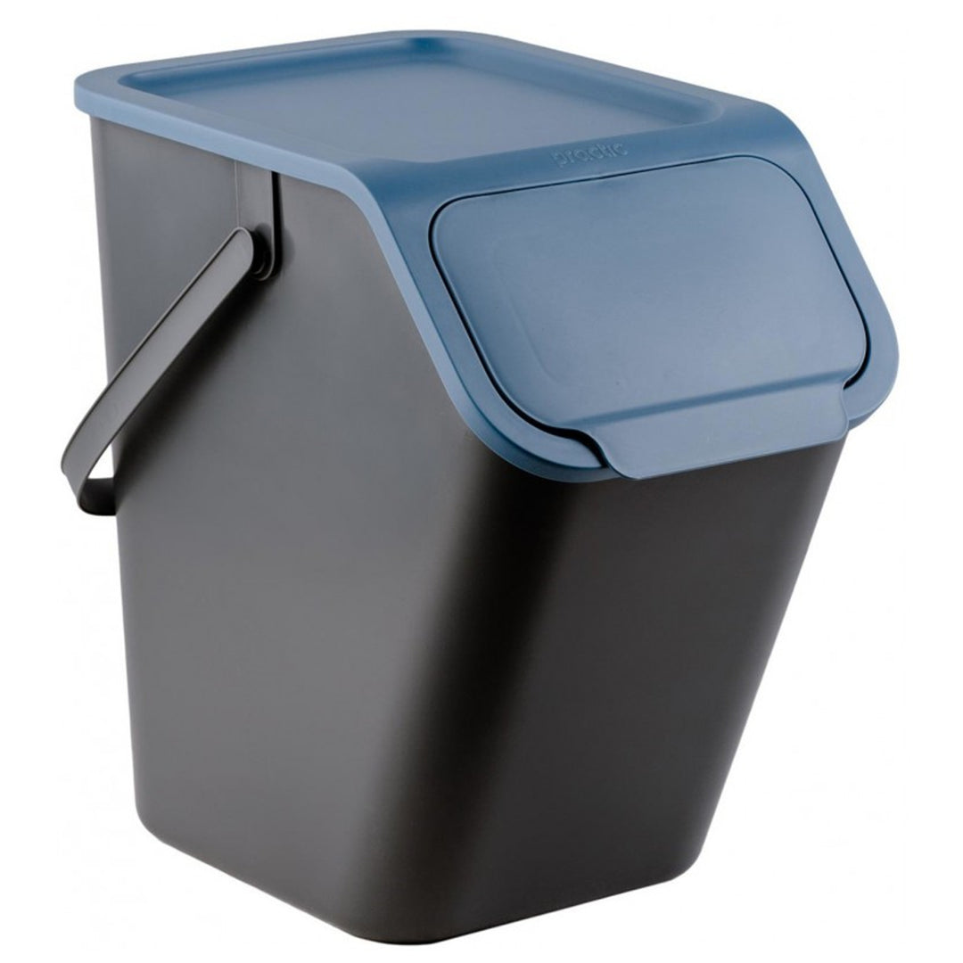 Set de 3 coșuri de gunoi pentru sortare, 25 l, Practic Bini + 5 filtre cu cărbune