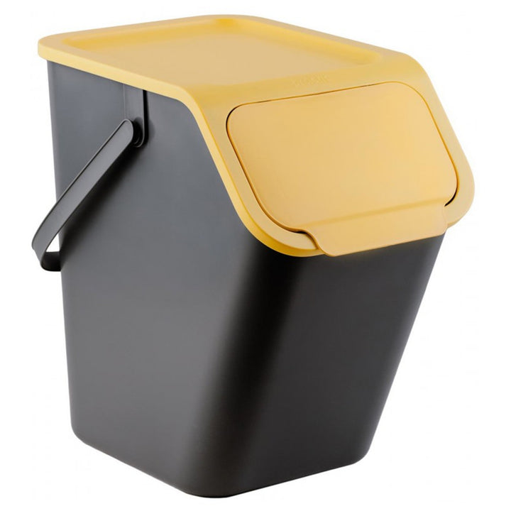 Set de 3 coșuri de gunoi pentru sortare, 25 l, Practic Bini + 5 filtre cu cărbune