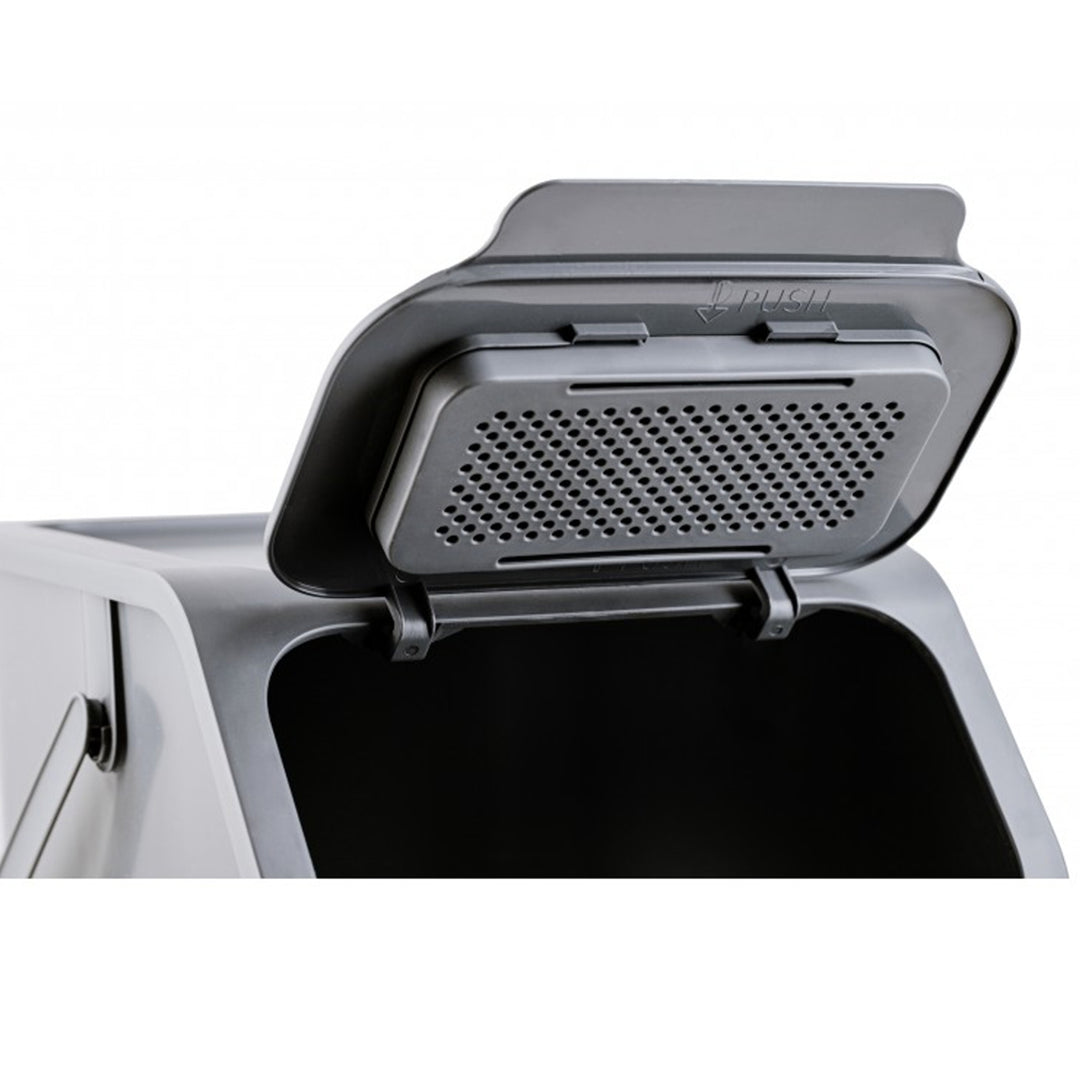 Set de 3 coșuri de gunoi pentru sortare, 25 l, Practic Bini + 5 filtre cu cărbune