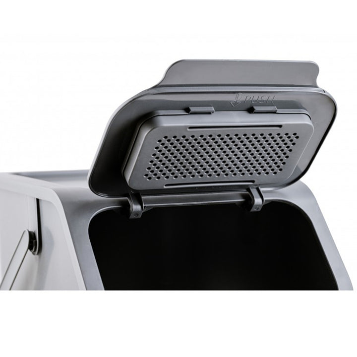 Set de 3 coșuri de gunoi pentru sortare, 25 l, Practic Bini + 5 filtre cu cărbune