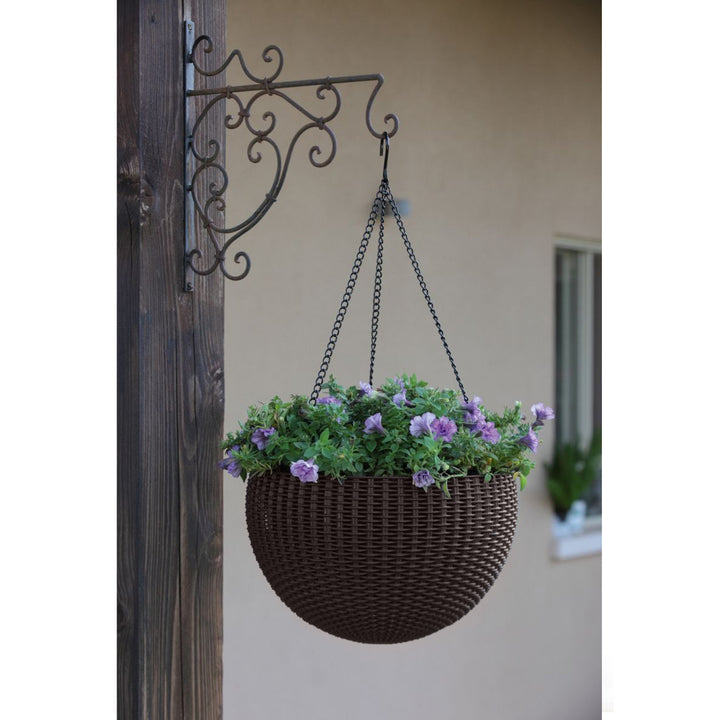 Ghiveci suspendat Keter Sphere Planter, culoare maro, 4 bucăți