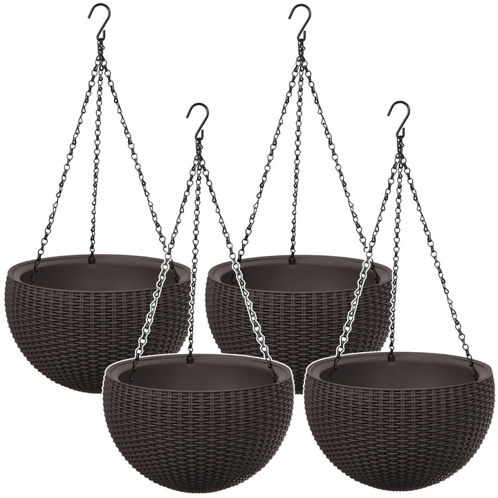 Ghiveci suspendat Keter Sphere Planter, culoare maro, 4 bucăți