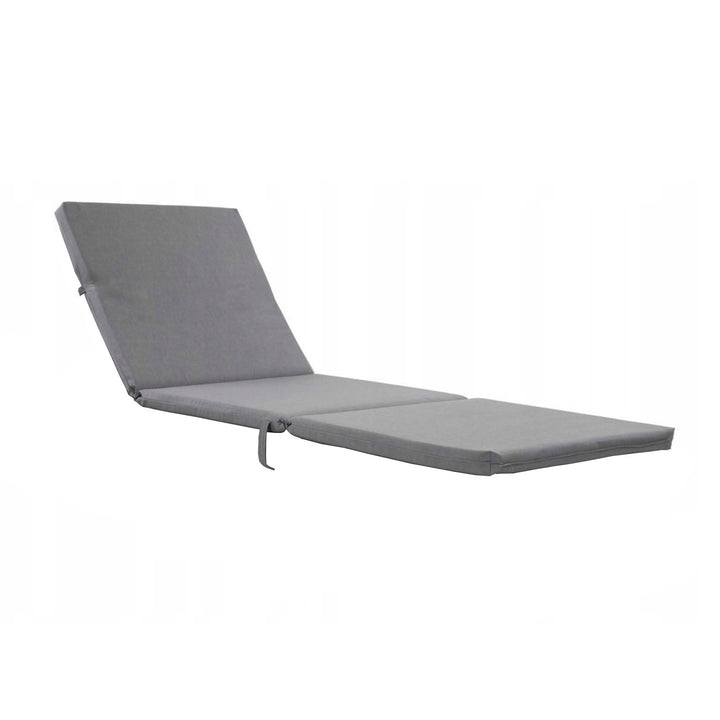 Pernă pentru șezlong Daytona, culoare gri, țesătură S-550 Melange, dimensiuni 192x64 cm, fixare cu curea elastică, impermeabilă, Melange S-23